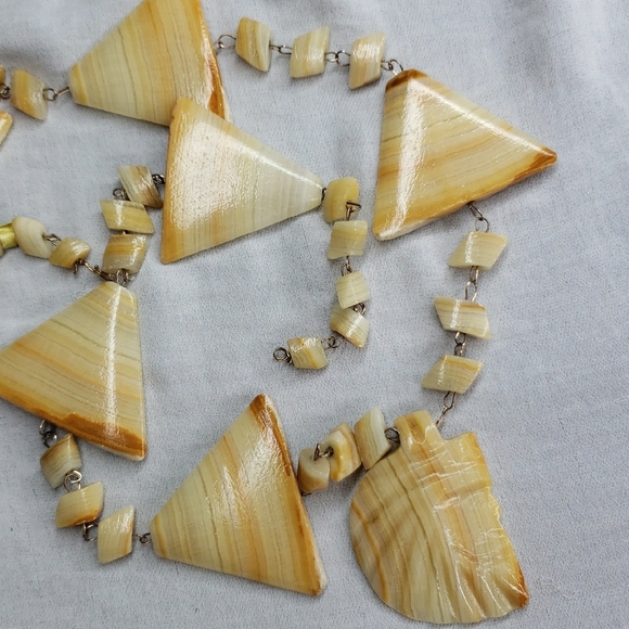 Chic Cream Geometric Necklace